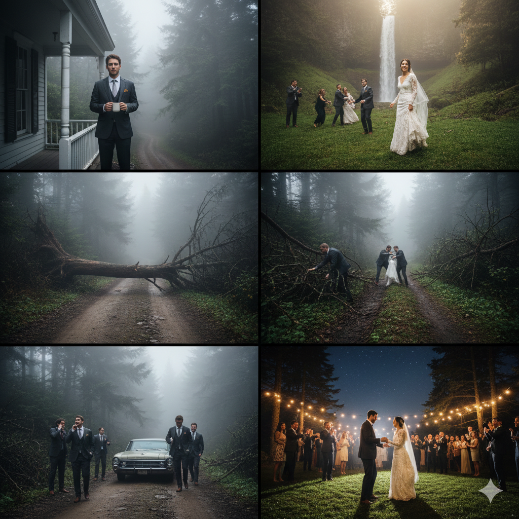 The Echo in the Woods: Our Unforgettable Wedding Day wedding photo