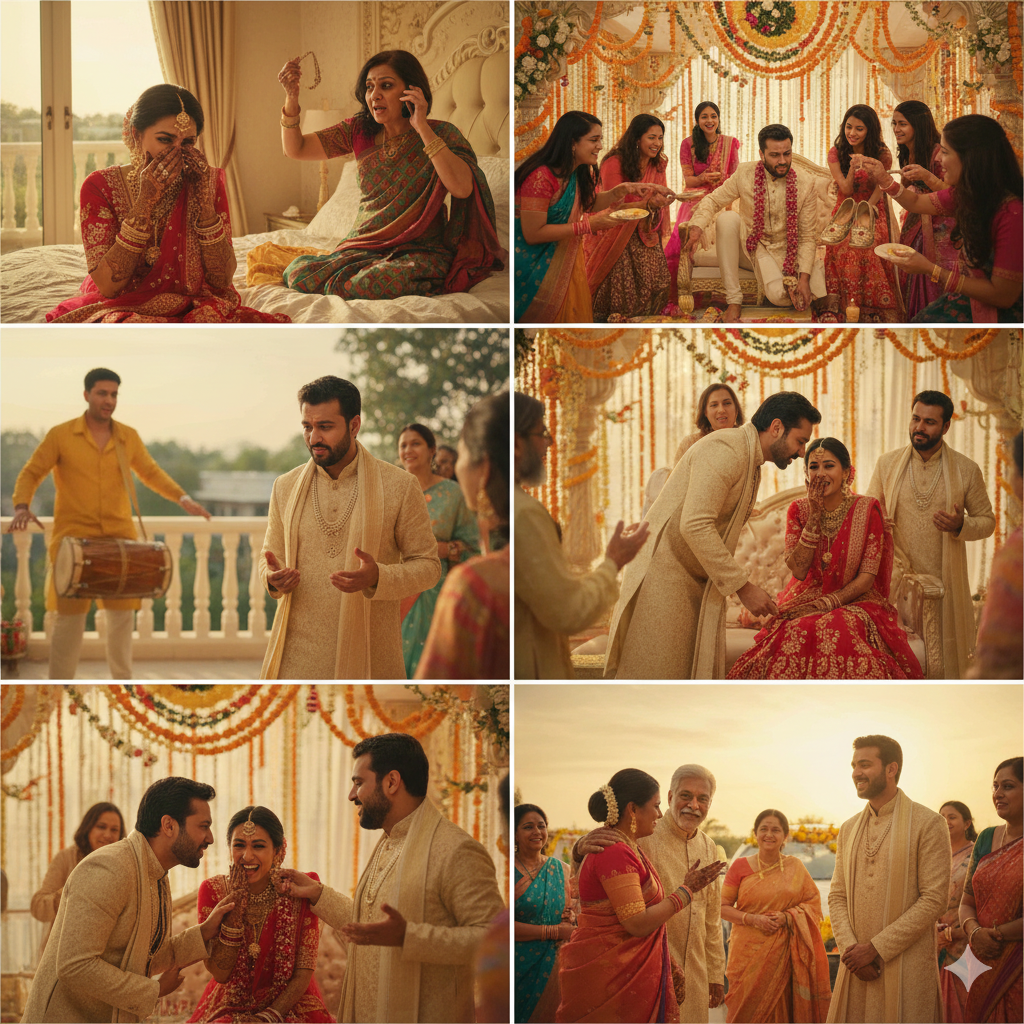 लाल जोड़ा और शरारती नज़रें: हमारी फिल्मी शादी की दास्तान wedding photo